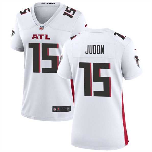 Womens Atlanta Falcons #15 Matthew Judon White Stitched Jersey Dzhi